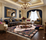 ⁦سجادة كلاودي 3*4 بتصميم ملكي أنيق⁩ - الصورة ⁦2⁩